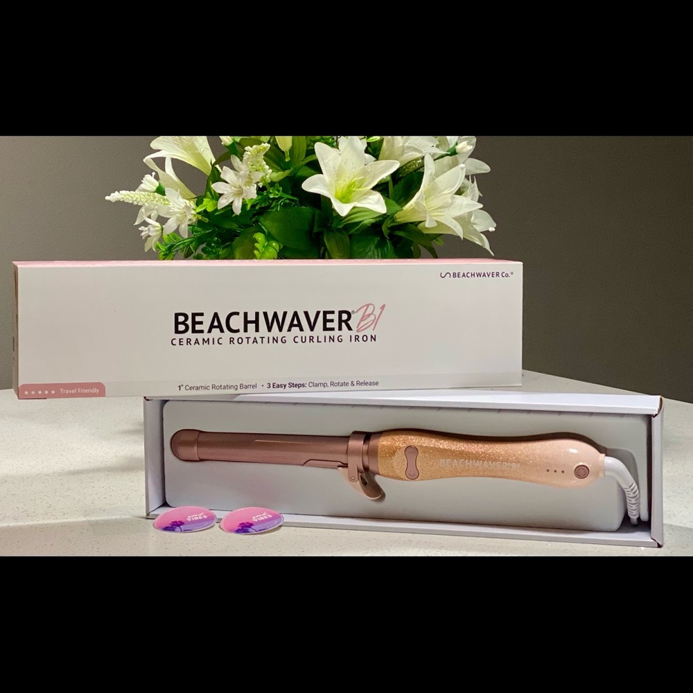 Glitter Ceramic Rotating Curling Iron - BeachWaver
